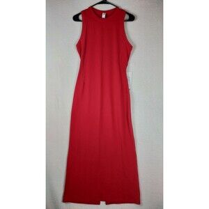 Lululemon All Aligned Midi Dress Womens 6 Red Nulu Sleeveless NWT